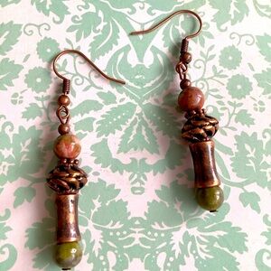 Agate Semi Precious Earrings.